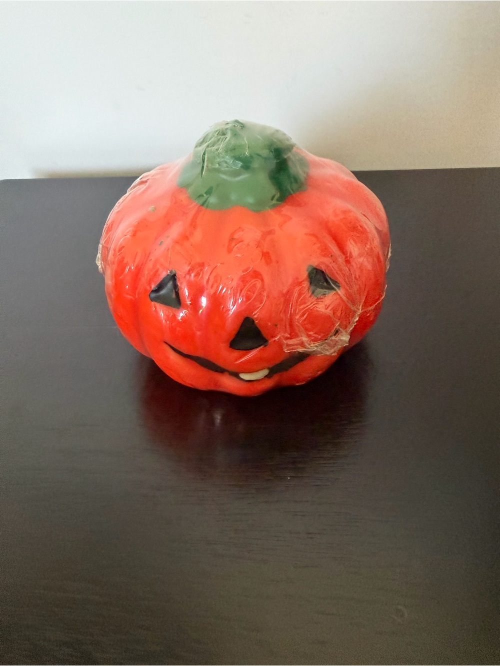 Vintage Halloween Jack-O'-Lantern Wax Candle – Unused & Sealed